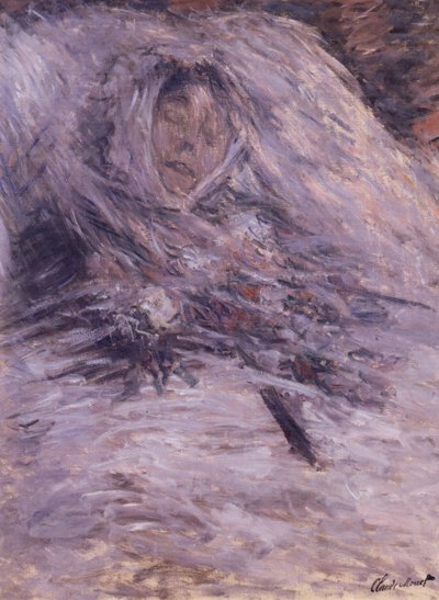Camille Monet on her Deathbed by Claude Monet